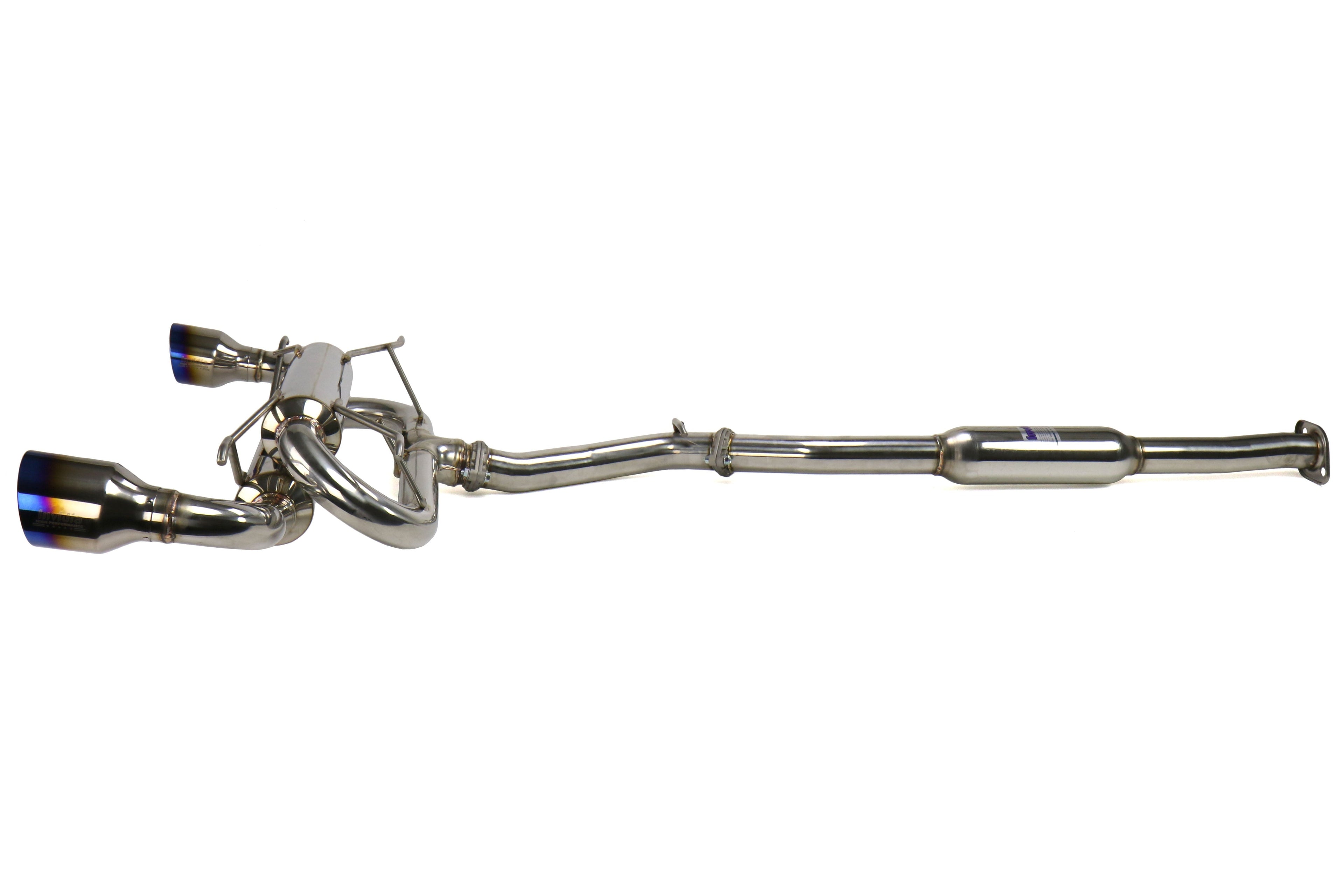 Invidia Gemini R400 Dual Tip Catback Exhaust - Titanium Tips - 2013-2021 Scion FR-S / Subaru BRZ / Toyota 86