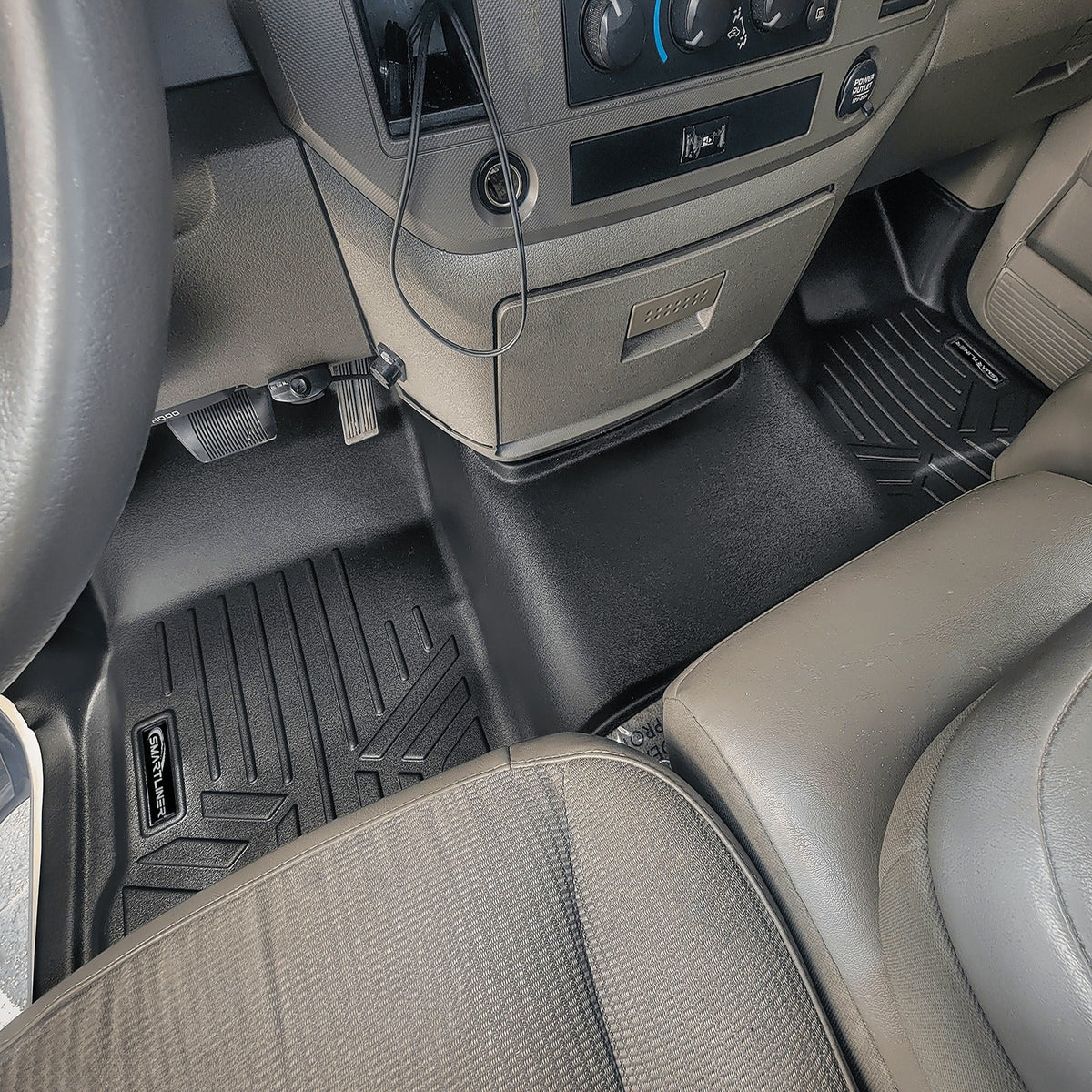 SMARTLINER Floor Liners for 2002-2008 Ram 1500 / 2003-2009 Ram 2500/3500 Quad Cab