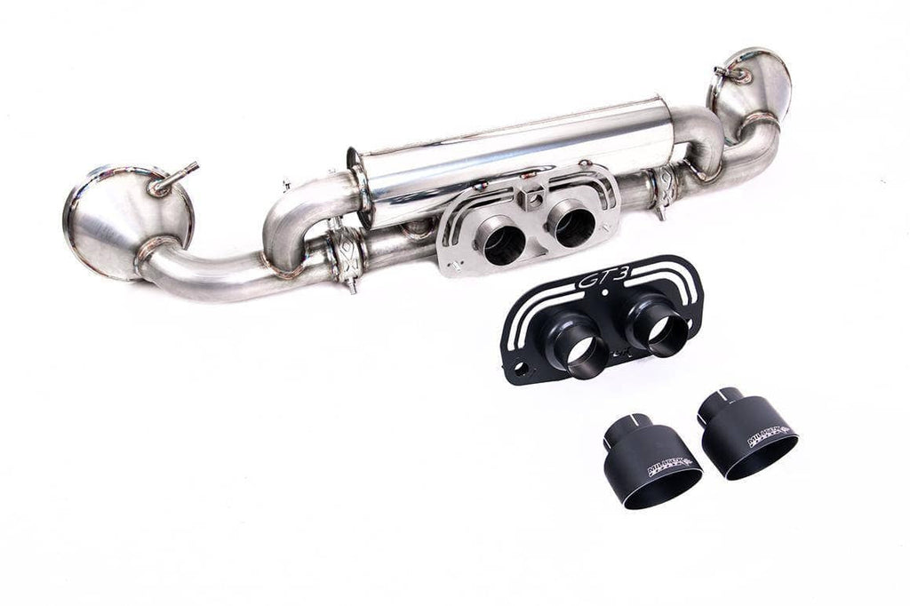 Milltek Porsche Rear Silencer(s) with GT-100 Cerakote Black Trims