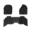 SMARTLINER Floor Liners for 2002-2008 Dodge Ram 1500 Quad Cab / 2003-2009 Ram 2500/3500 Quad Cab Bench seat With OTH Coverage