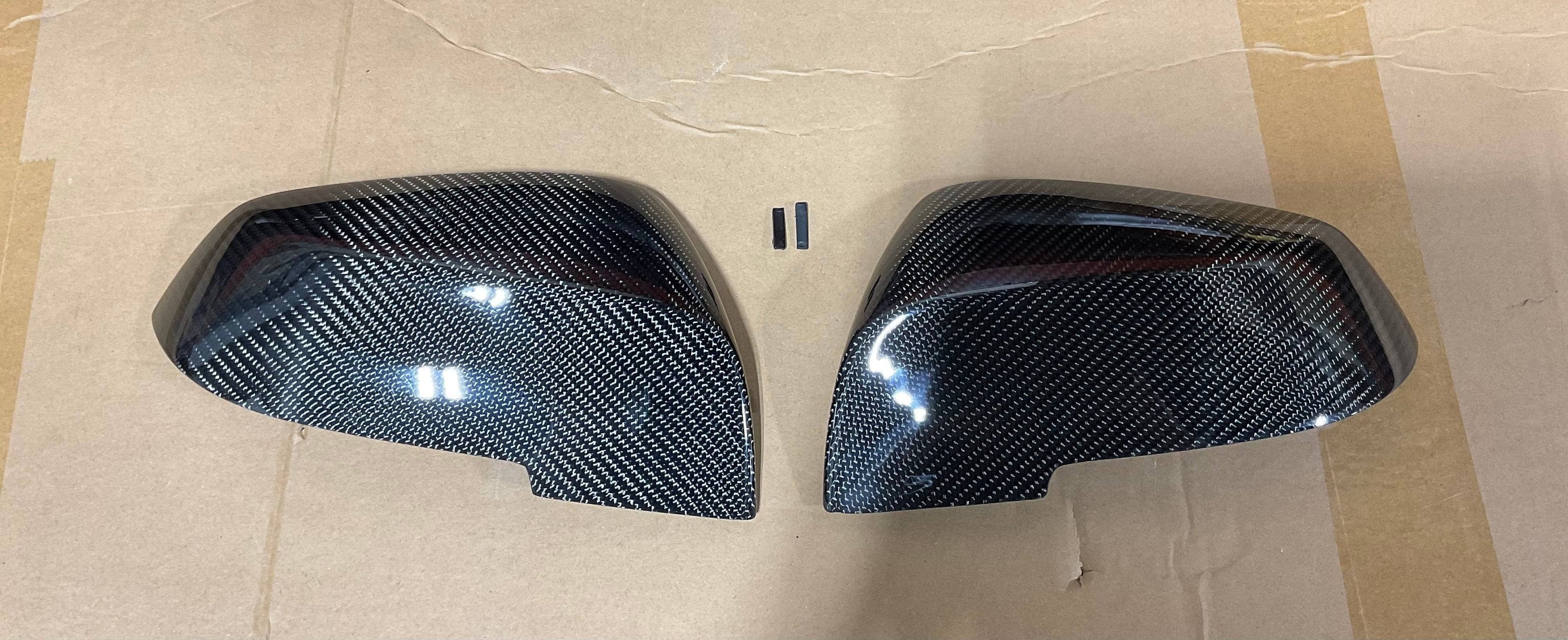 OPEN BOX - Kies F30 3 Series OEM Style Carbon Fiber Mirror Cap Replacements (Broken Clips)