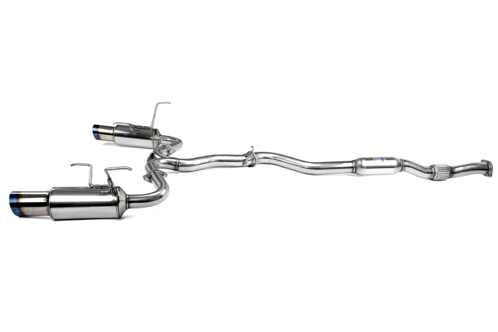 Invidia N1 Dual Exit Catback Exhaust - Titanium Tips - 2015-2021 Subaru WRX / STI