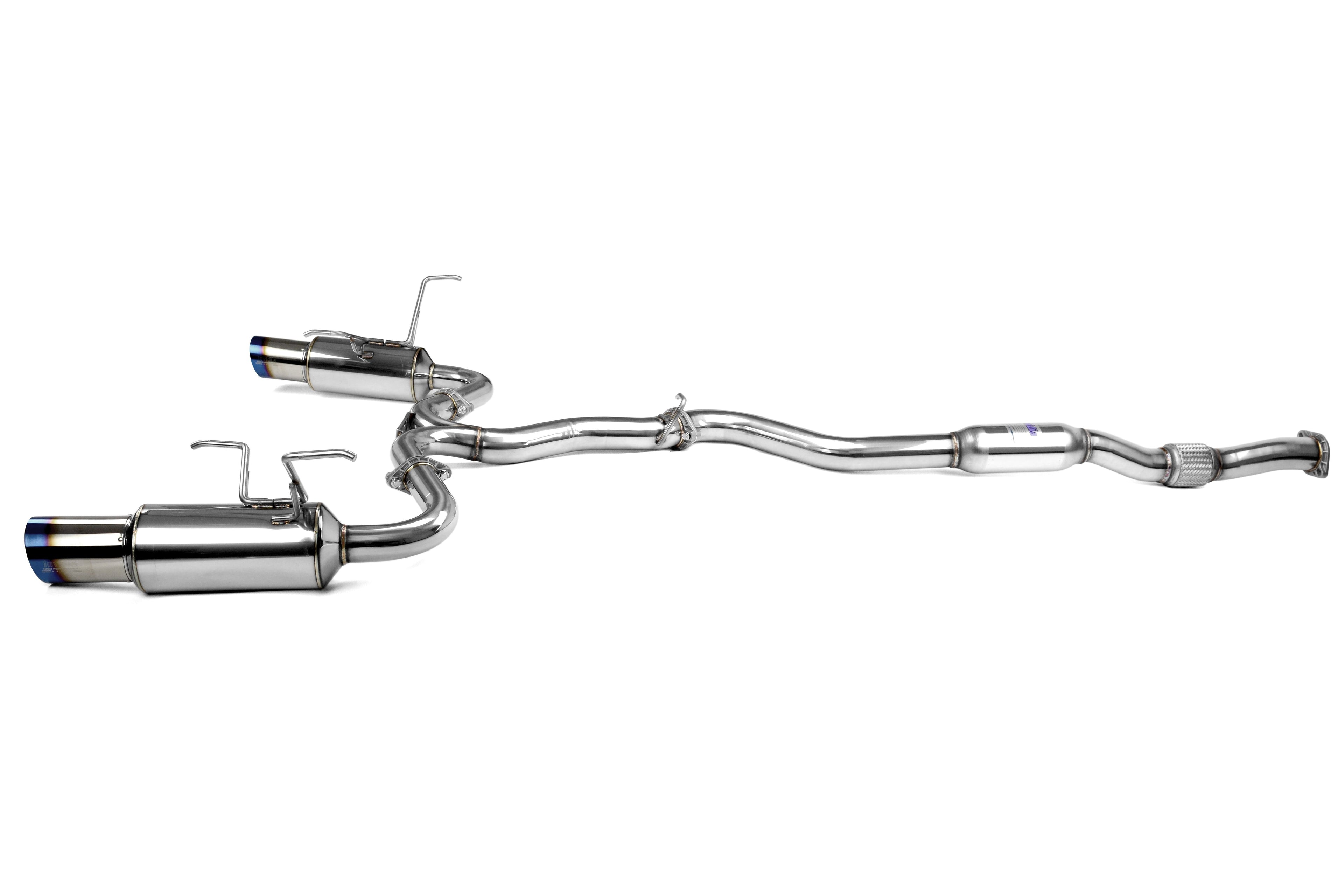 Invidia N1 Dual Exit Catback Exhaust - Titanium Tips - 2015-2021 Subaru WRX / STI