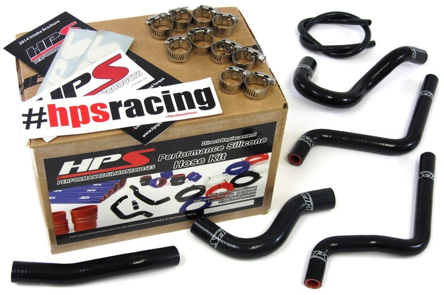 HPS Black Reinforced Silicone Radiator Hose Kit Honda 03-04 CR125R 2 Stroke