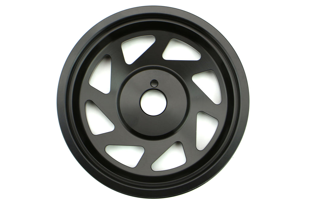 PERRIN Lightweight Crank Pulley (Black) - 2012-2024 Subaru WRX / 2011-2024 Forester / 2019-2024 Ascent / 2013-2024 BRZ / Legacy / Outback / Crosstrek / 2013-2016 Scion FR-S / 2017-2020 Toyota 86 / 2022-2024 GR86