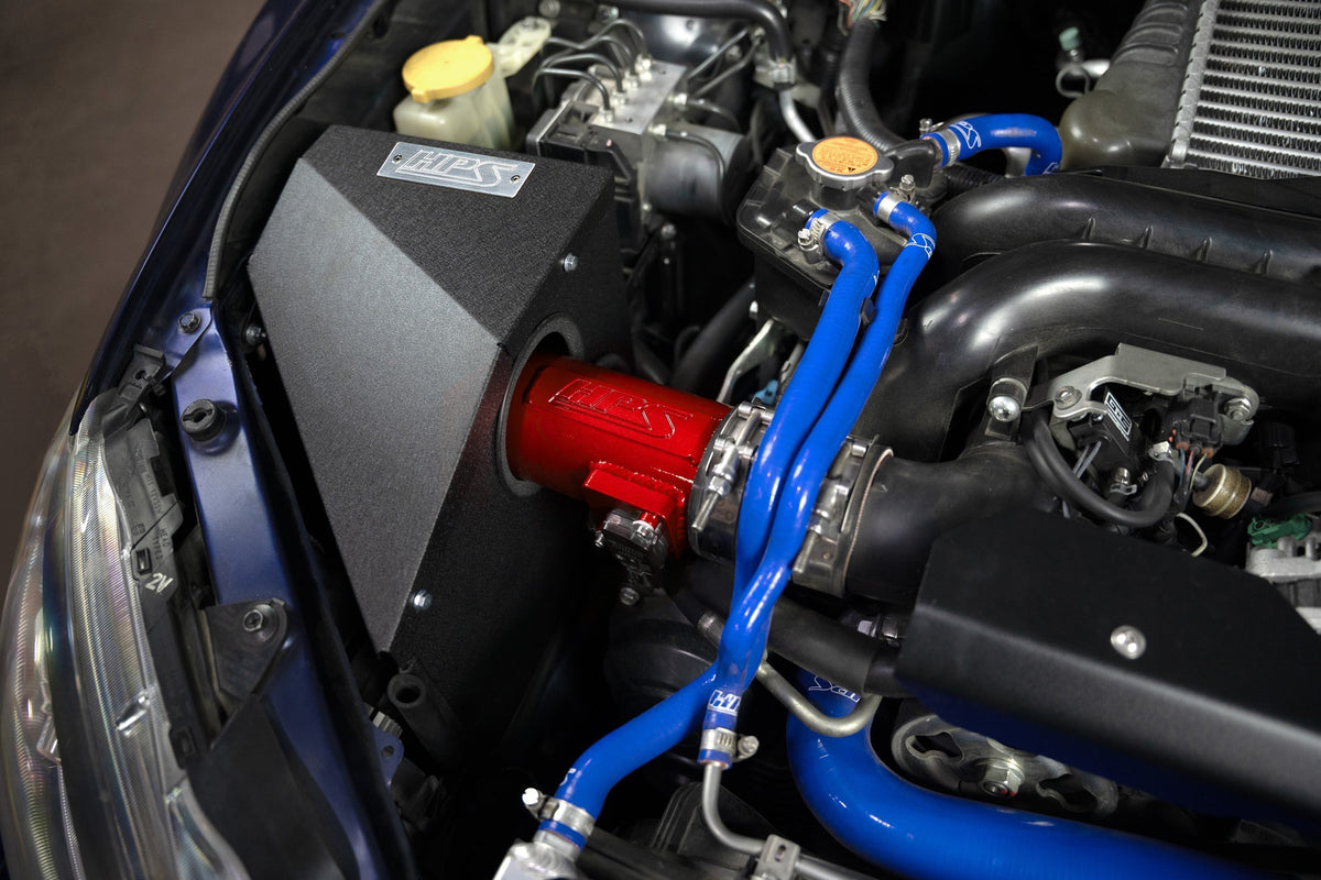 HPS Performance Air Intake Kit with Heat Shield, 2008-2014 Subaru Impreza WRX 2.5L Turbo, 827-778