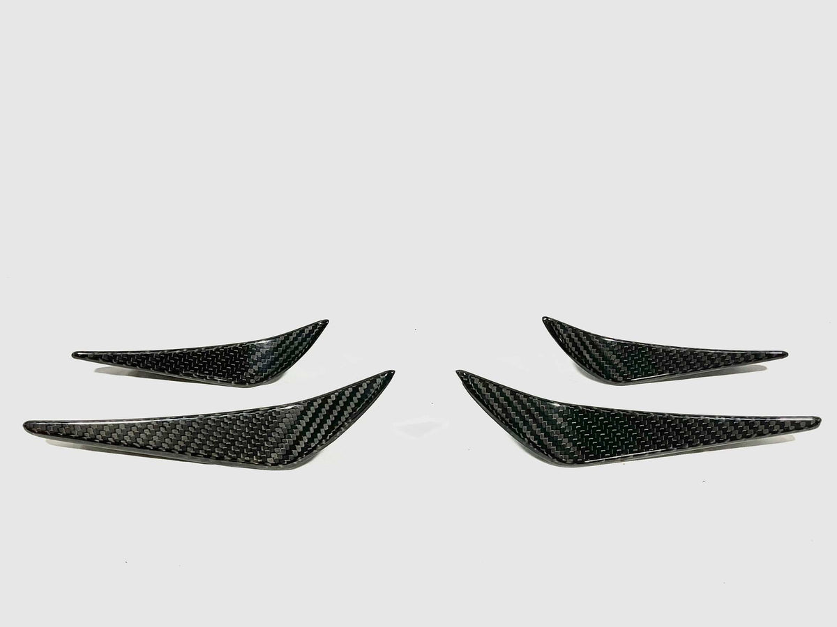 OPEN BOX - Kies Motorsports 2020-2025 BMW M3 (G80) / M4 (G82 / G83) Performance Style Dry Carbon Fiber 4pc Canard Set