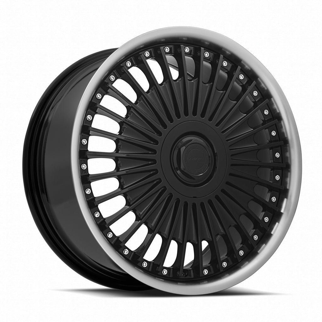 MRR VP4 19" 5x114.3 Black Machined Lip