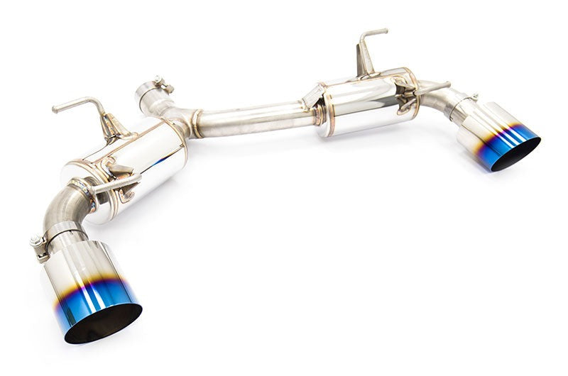 MXP Comp RS TI Tips Catback Exhaust System Blue Tips - 2013-2016 Scion FR-S / 2013-2024 Subaru BRZ / 2017-2024 Toyota GR86
