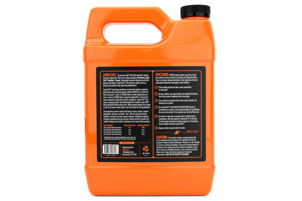 Mishimoto Liquid Chill Synthetic Engine Coolant, Full Strength 1 Gal. - Universal