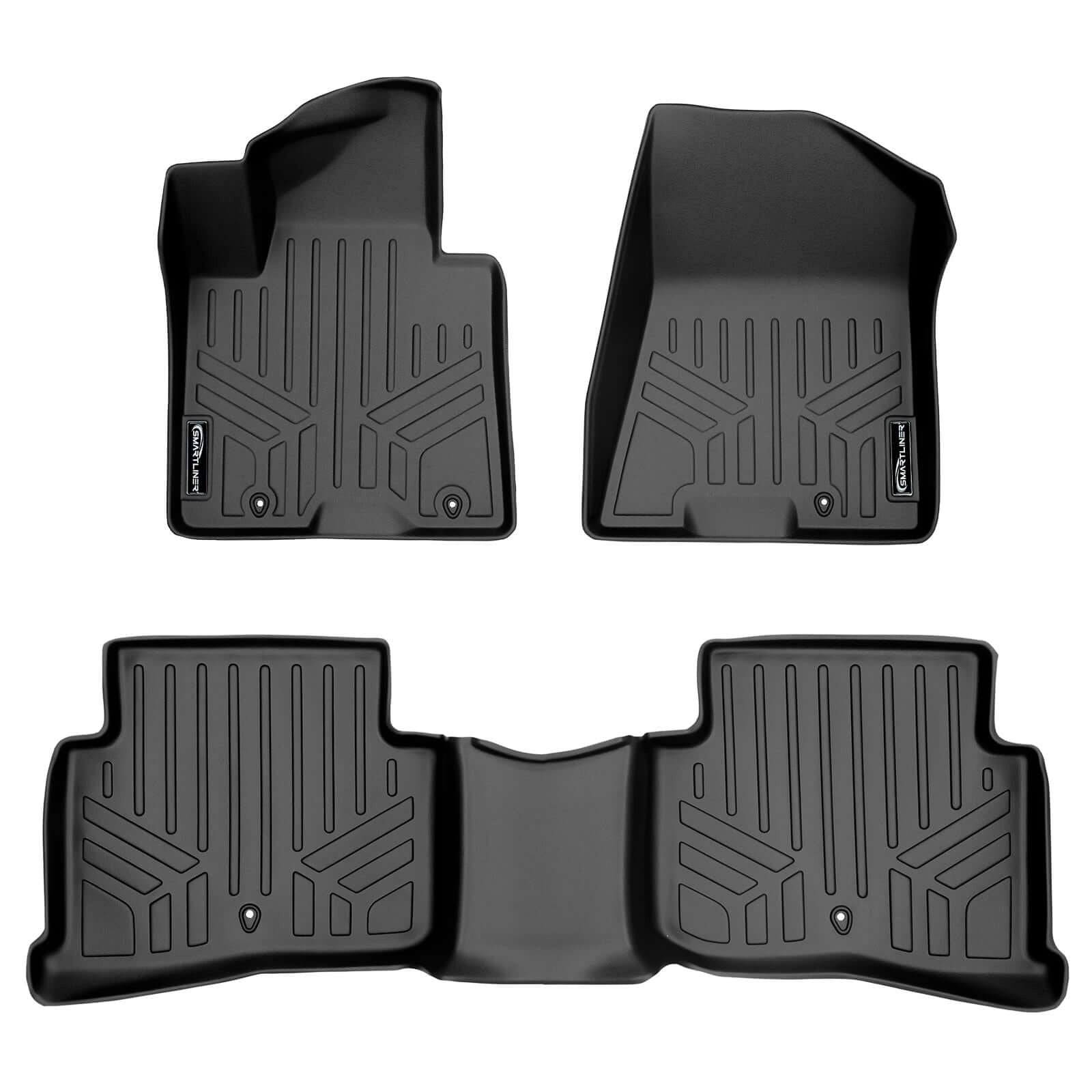 SMARTLINER Floor Liners for Black for 2019-2021 Hyundai Tucson (With hook retention)