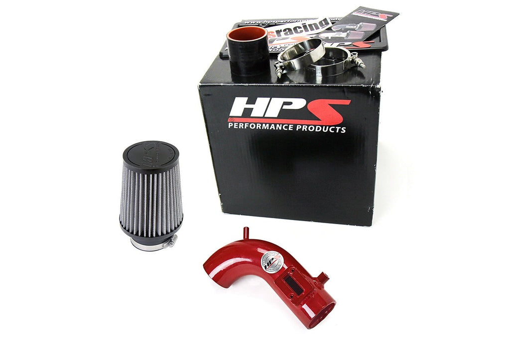 HPS Performance Shortram Air Intake Kit 2011-2016 Honda CR-Z 1.5L, Red