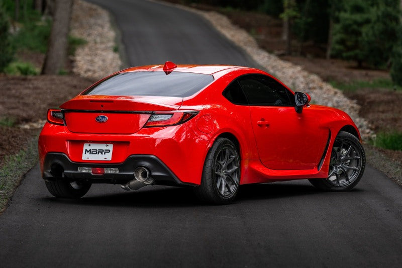 MBRP Aluminized Steel 3in Cat-Back-Single Rear Exit -2013-2026 Subaru BRZ / 2017-2026 Toyota GR86 / 86 / 2013-2016 Scion FR-S