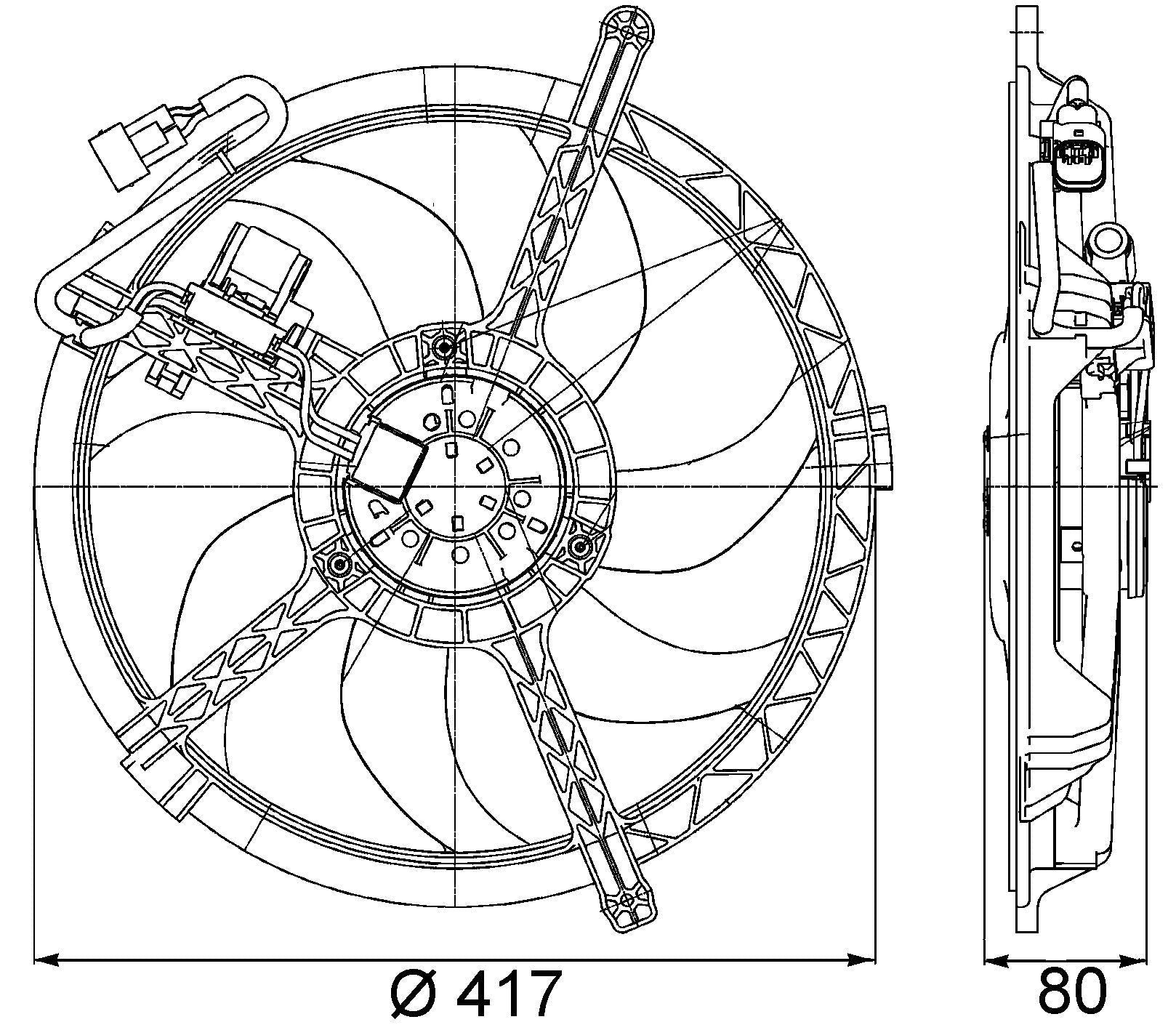 Mini Cooper S Engine Cooling Fan Assembly By Behr 17422752632