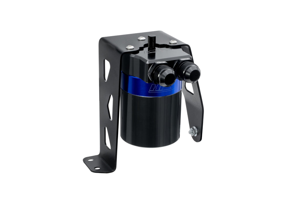 HPS Performance Aluminum Oil Catch Can Kit 2024-2026 Toyota Tacoma 2.4L Turbo, Blue, 860-032BL