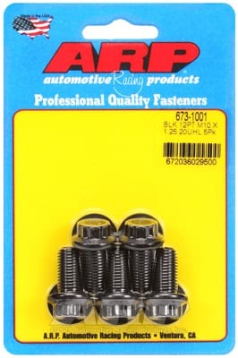 ARP M10 x 1.25 x 20 12pt Black Oxide Bolts (Set of 5)