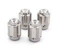 Dress Up Bolts Titanium Valve Stem Gear Design Caps (Polished) - Universal