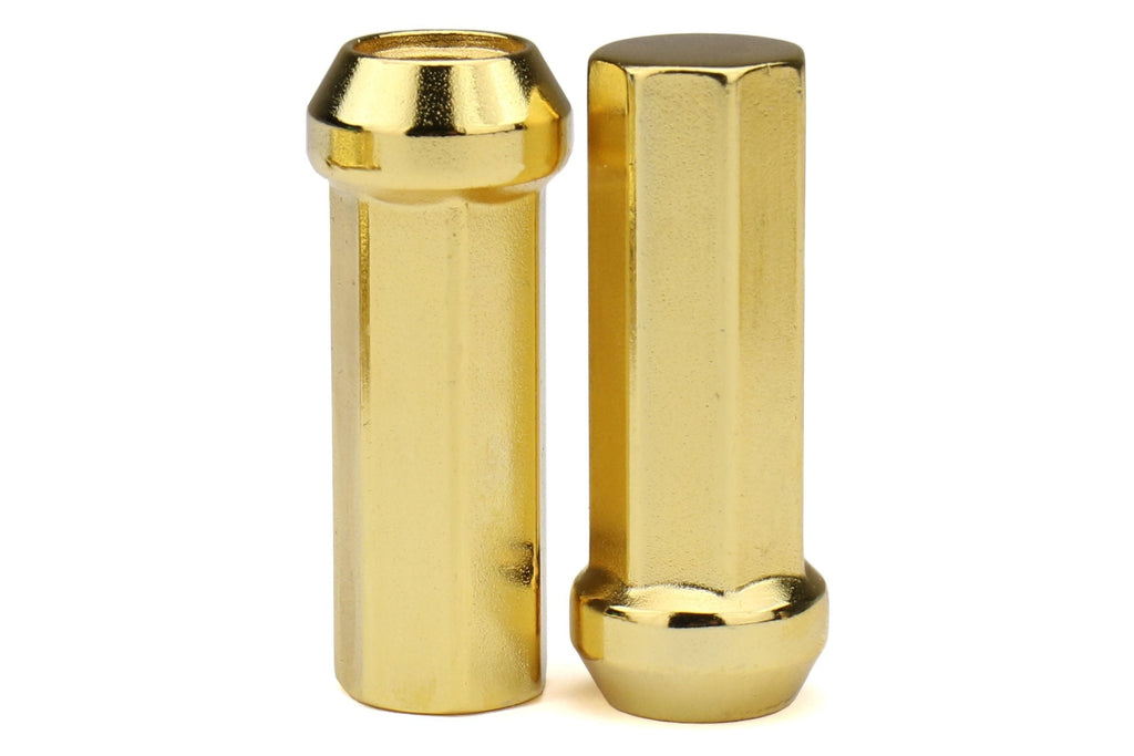 Project Kics Kyokugen Heptagon 50mm Closed Ended Gold Lug Nuts 12x1.25 - Universal