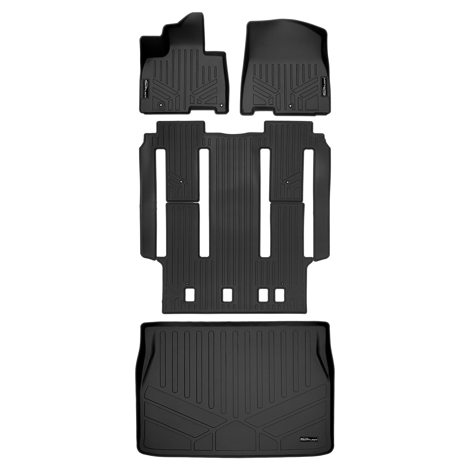 SMARTLINER Floor Liners for 2022-2026 Kia Carnival (7 Passenger Models Without 2nd Row VIP Seats)