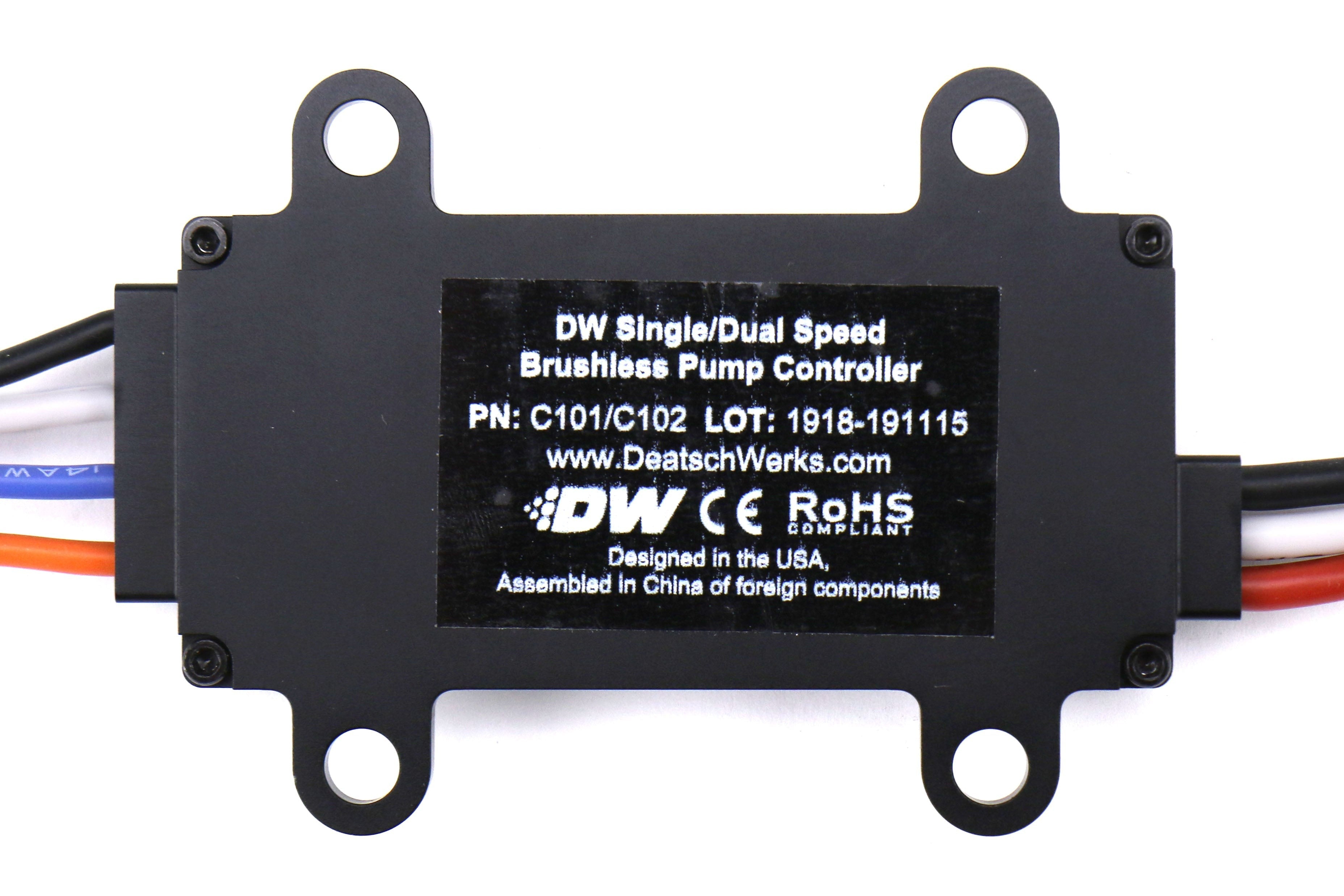 DeatschWerks DW440 440lph Brushless Fuel Pump with Single Speed Controller - Universal