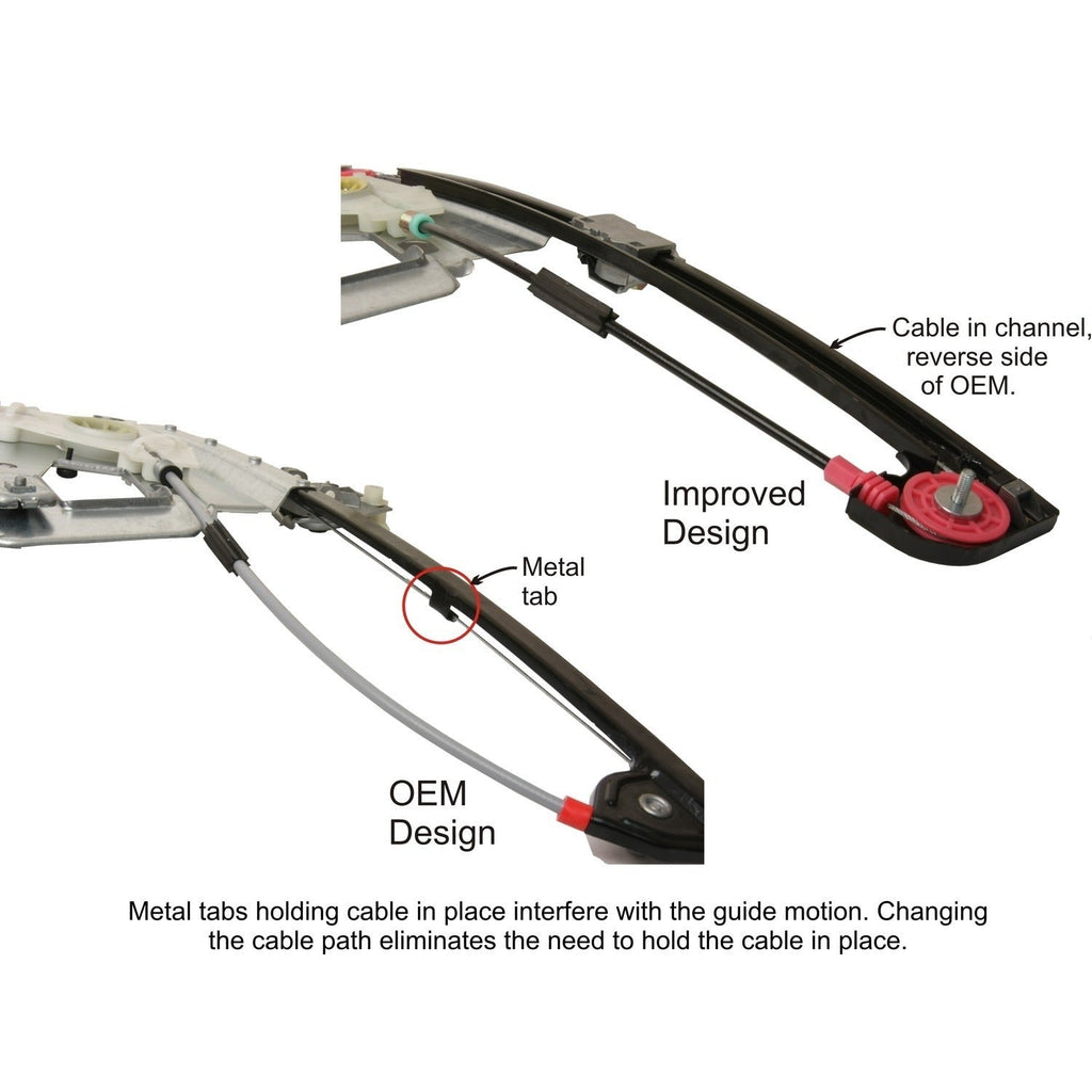 Window Regulator w/o Motor - BMW