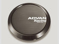 Advan Racing Center Cap 63MM Flat Type Dark Bronze Finish w/White Letters - Universal