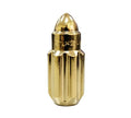 NRG 500 Series M12 X 1.5 Bullet Shape Steel Lug Nut Set - 21 Pc w/Lock Key - Chrome Gold