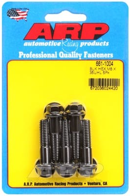 ARP M8 x 1.25 x 35 Black Oxide Hex Bolts (Set of 5)