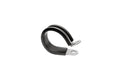 HPS Stainless Steel Cushion Loop Clamp for Tube, Wire and Hose, Black Rubber EPDM
