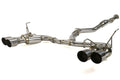 Invidia Gemini R400 Quad Tip Exhaust - Stainless Steel Tips - 2015-2021 Subaru WRX / STI