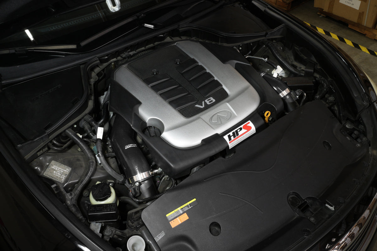 HPS Silicone Post MAF Air Intake Hose Kit Infiniti 2014-2019 Q70 5.6L V8, 57-1517