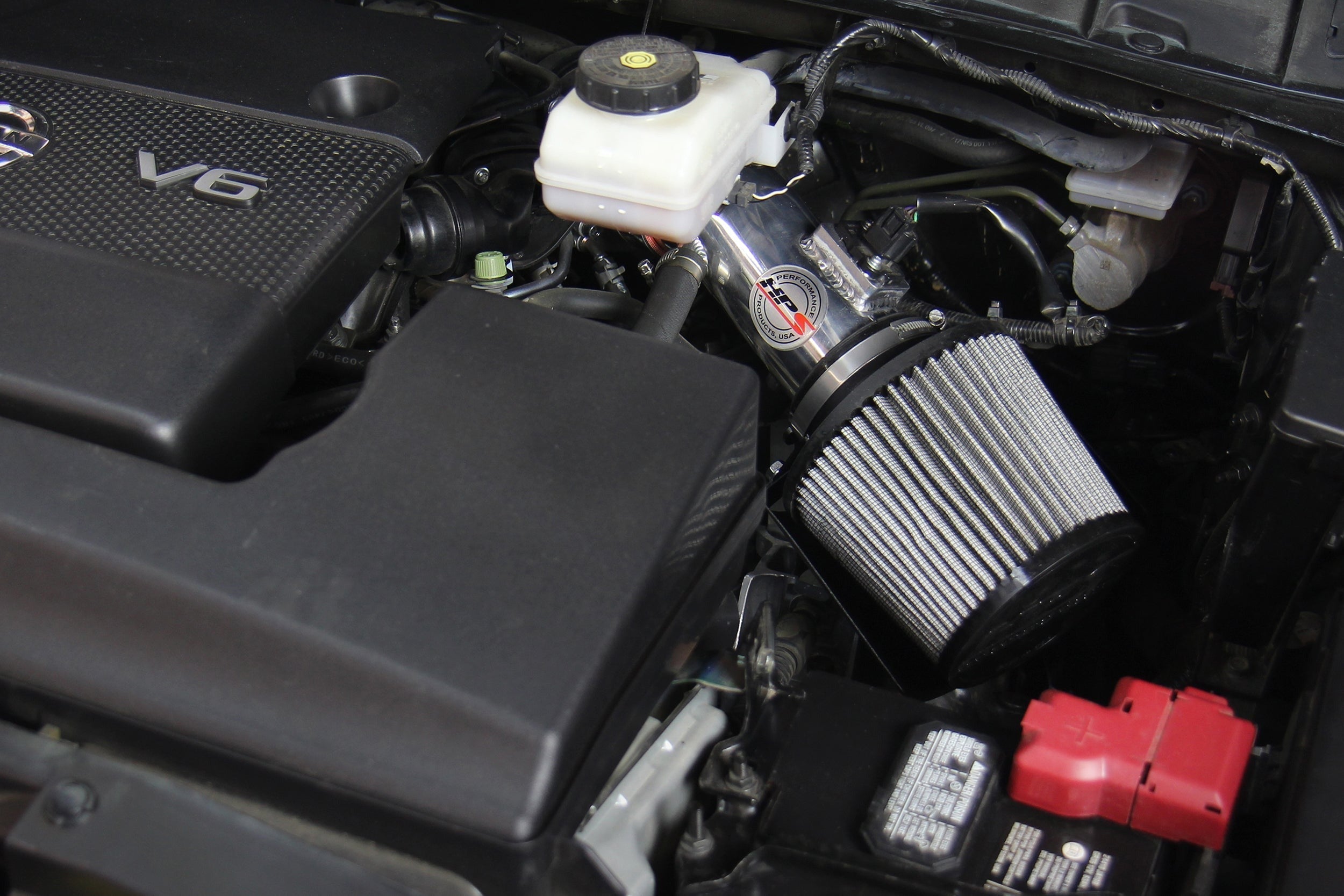 HPS Shortram Air Intake Kit 2015-2020 Nissan Murano 3.5L V6, Includes Heat Shield, 827-680