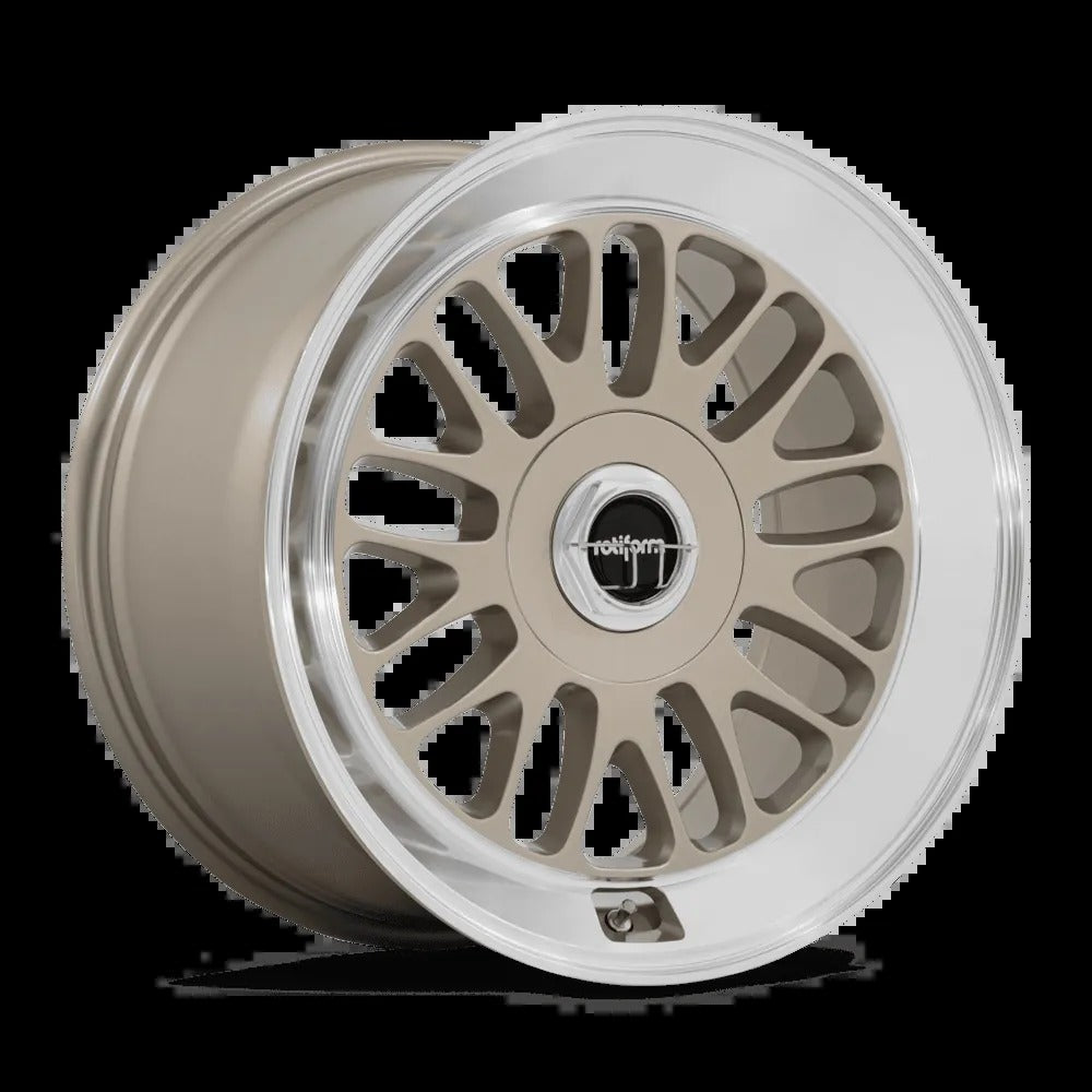 Rotiform SCP 19" 5x130 Matte Gold w/ Diamond Cut Lip