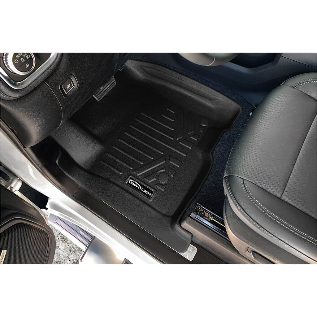 SMARTLINER Floor Liners for 2020-2026 Chevy Silverado 2500 HD | 3500 HD (Crew Cab|Carpet|(1st Row Bench)|(No OTH)|[No 2nd Row Storage]