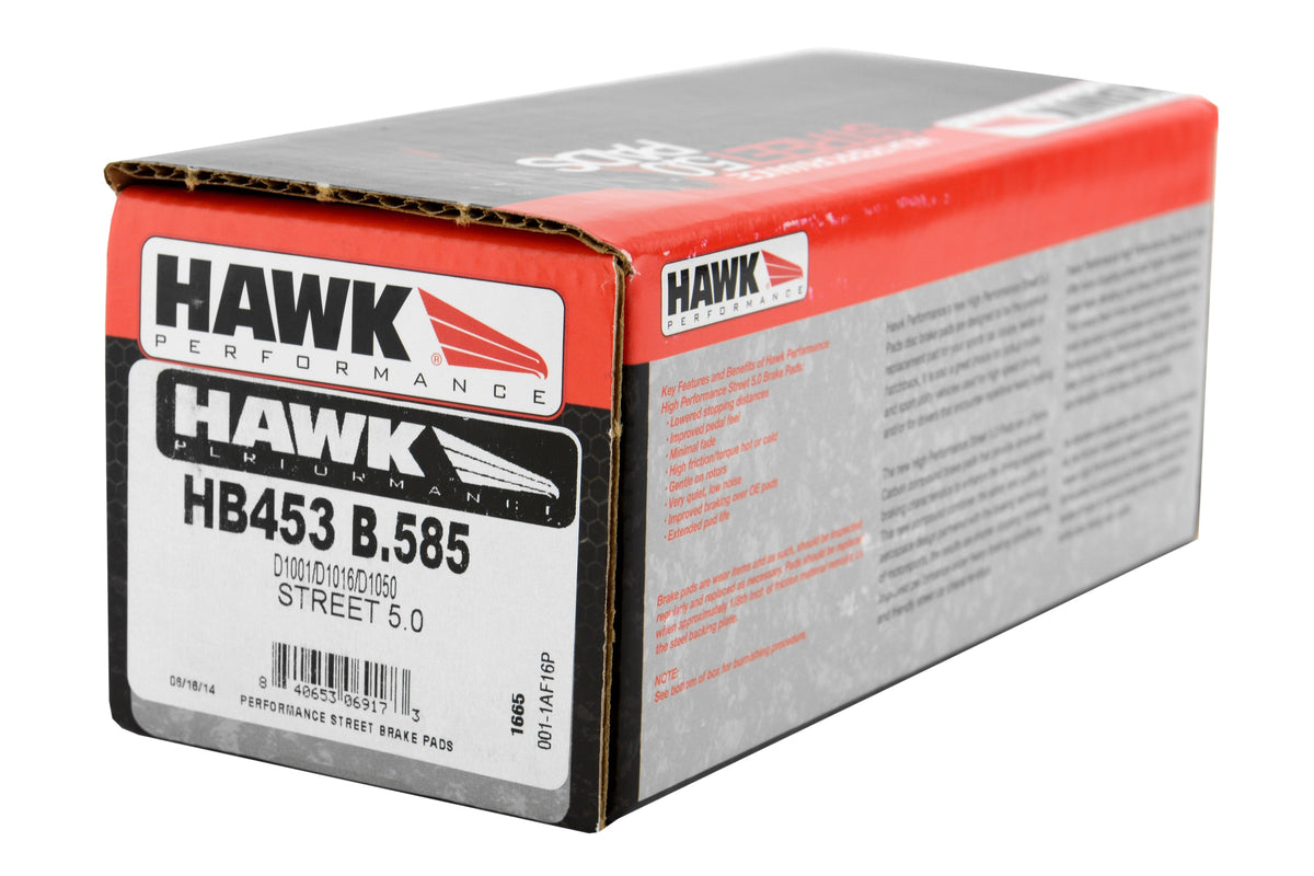 Hawk Performance HPS 5.0 Brake Pads Subaru/Ford/Mitsubishi/Volvo (+04-17 STI / 07-11 Mustang / 03-15 Lancer)