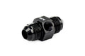 HPS Performance AN Male to Male Adapter with 1/8" NPT Female Port, Aluminum, Black