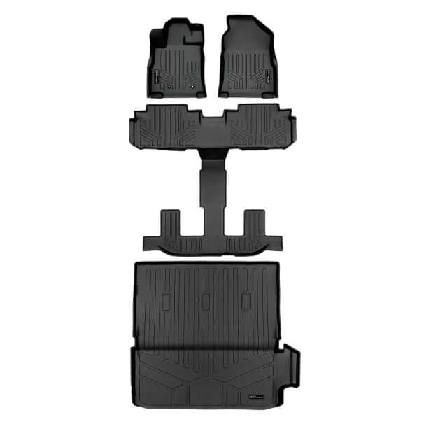 Smart TrimTM Floor Liners For 2019-2026 Subaru Ascent (2nd Row Bucket) and No Subwoofer in the Cargo Area