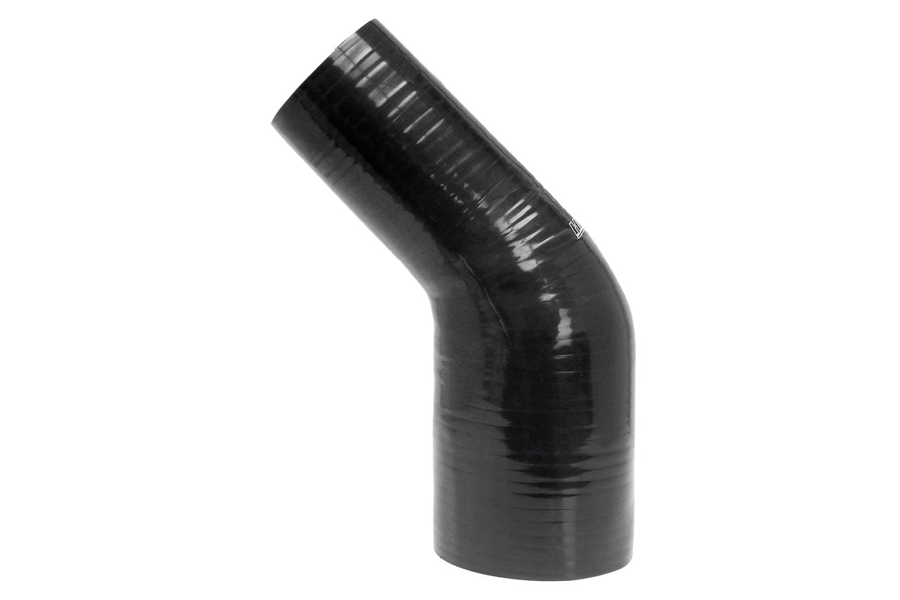 HPS 3" - 4" Silicone 45 Degree Elbow Reducer Coupler Hose, High Temp 4-ply Reinforced, 76mm - 102mm ID