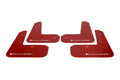 Rally Armor UR Mudflaps Red Urethane White Logo - 2013-2021 Scion FR-S / Subaru BRZ / Toyota 86
