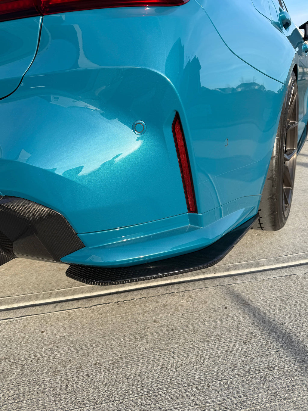 G8X Dry Carbon Fiber Rear Skirt Extensions