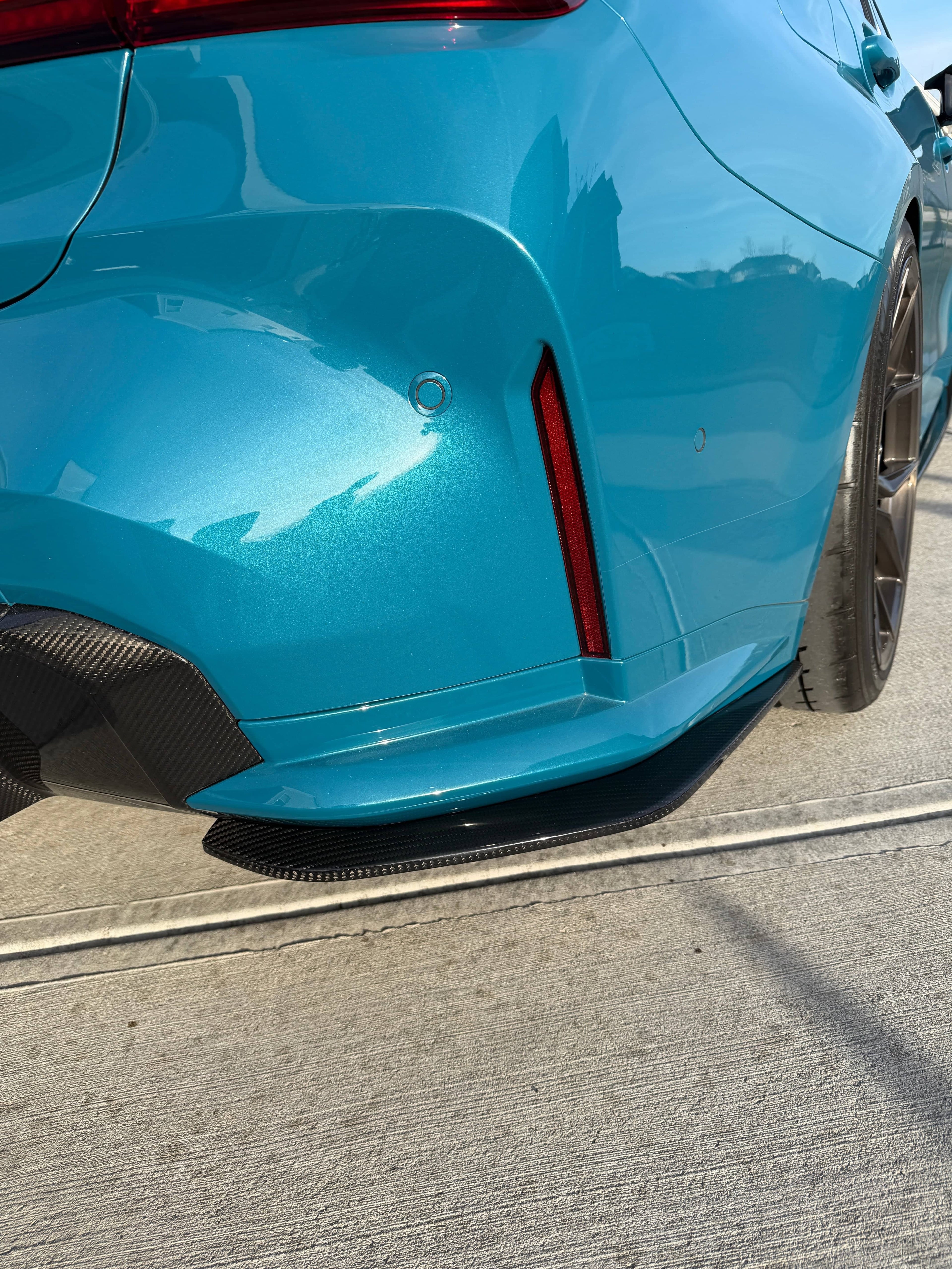 G8X Dry Carbon Fiber Rear Skirt Extensions