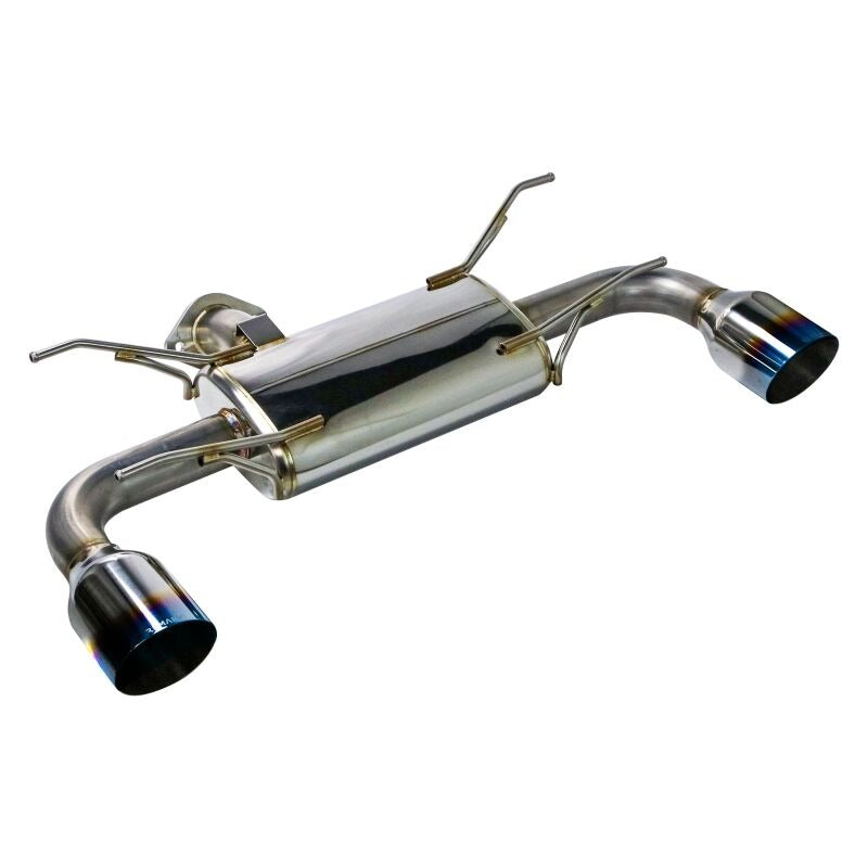 Remark Axle-Back Exhaust - Burnt Single Wall Tips - 2022-2026 Toyota GR86 / Subaru BRZ