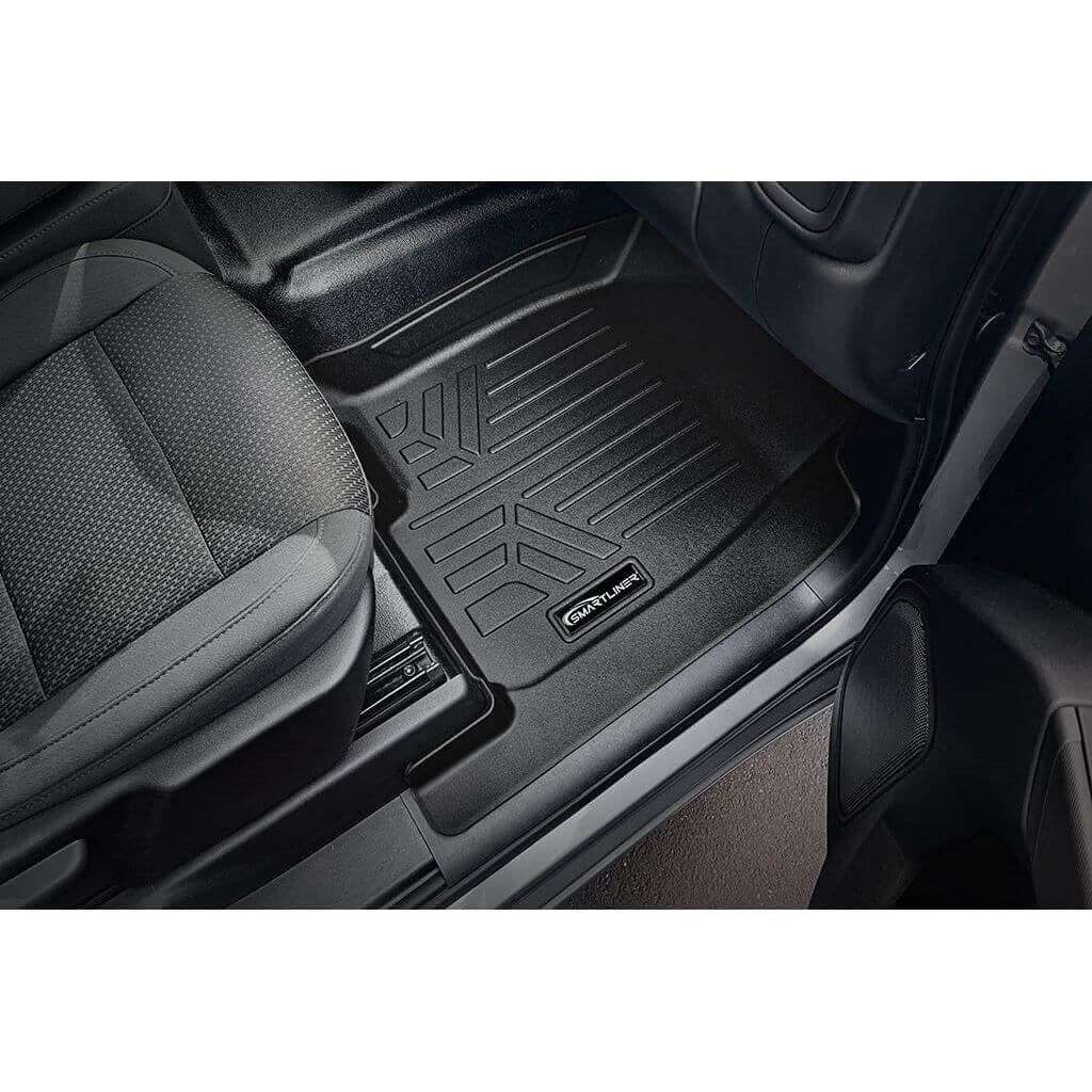SMARTLINER Floor Liners for 2020-2026 Chevy Silverado 2500 HD | 3500 HD (Crew Cab|Vinyl|(1st Row Bench)|(No OTH)|[No 2nd Row Storage]