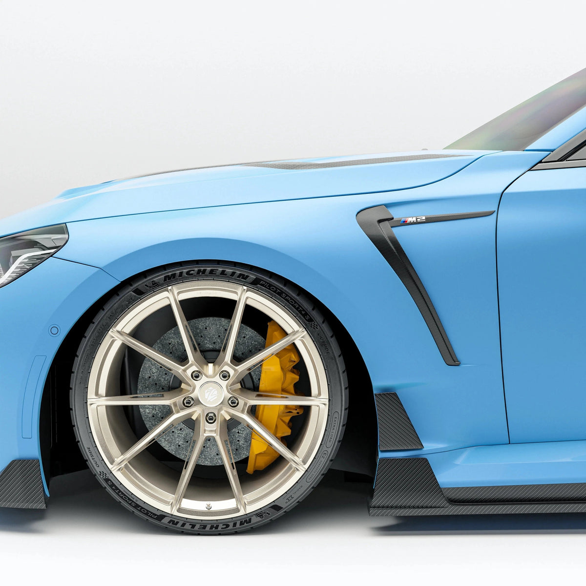 Revozport Carbon Fiber Side Fenders for BMW G87 M2