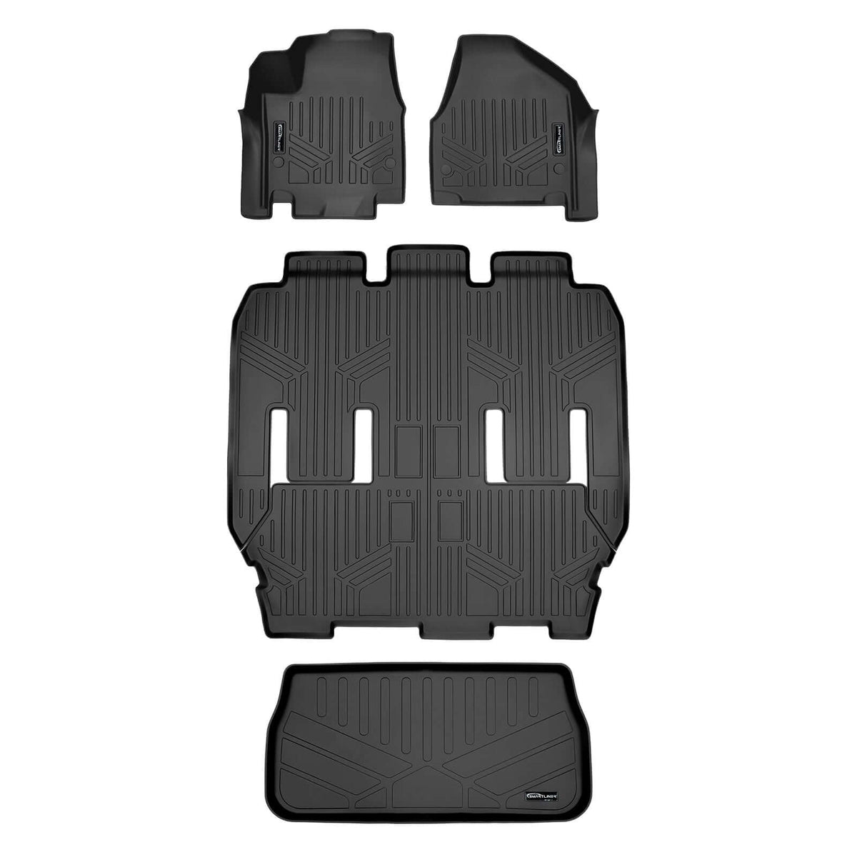 Smart TrimTM Floor Liners For 2022-2026 Chrysler Pacifica (2nd Row Bucket)(Touring & L Models)