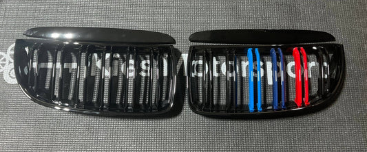OPEN BOX - BMW E90 2005-2007 Dual Slat Kidney Grill (M Colors)