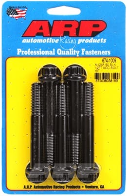 ARP M12 x 1.50 x 80 12pt Black Oxide Bolts (Set of 5)