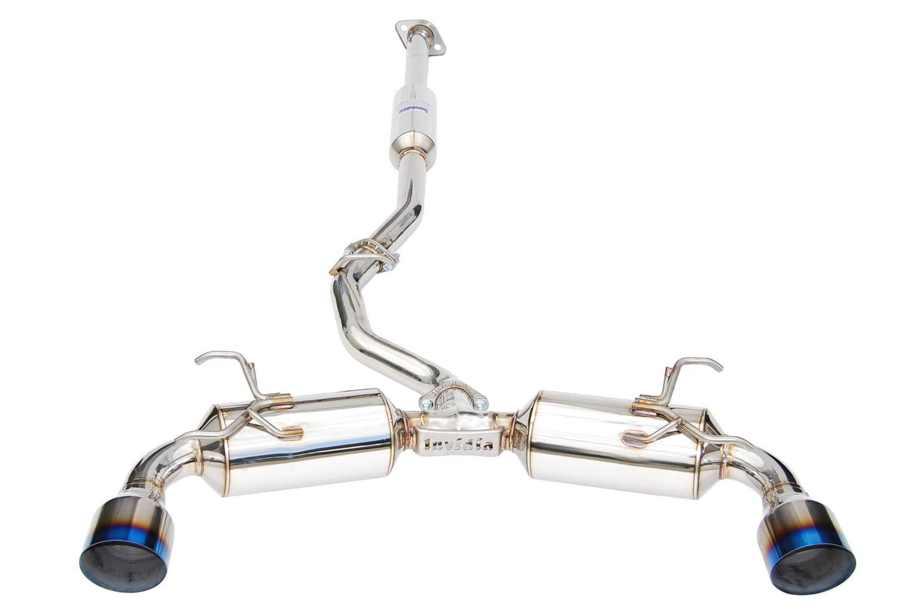 Invidia N2 Cat Back Exhaust - Titanium Tips - 2013-2024 Scion FR-S / Subaru BRZ / Toyota GR86