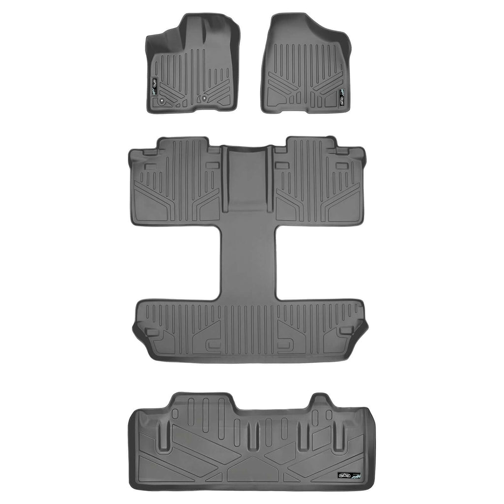 Smart TrimTM Floor Liners For 2011 2012 Toyota Sienna 7 Passenger Model