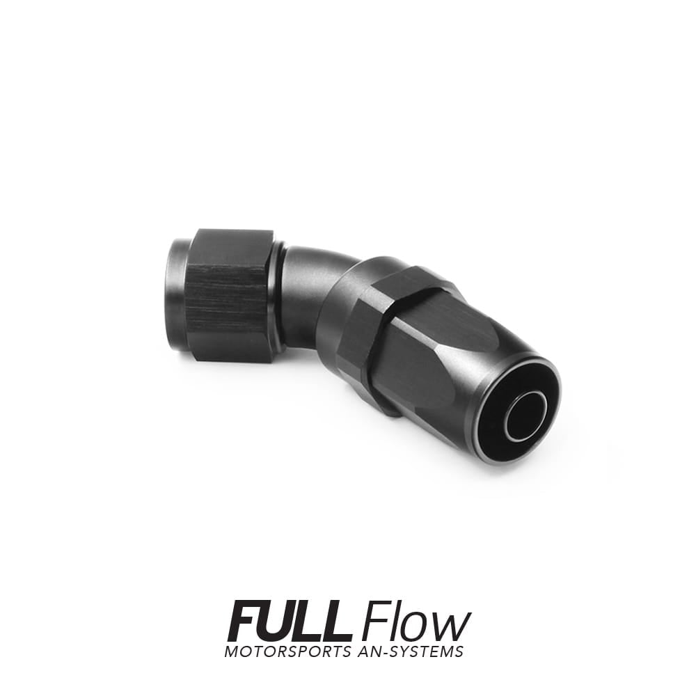 Nuke Performance Full Flow AN Hose End Fitting 45 Degree AN-4